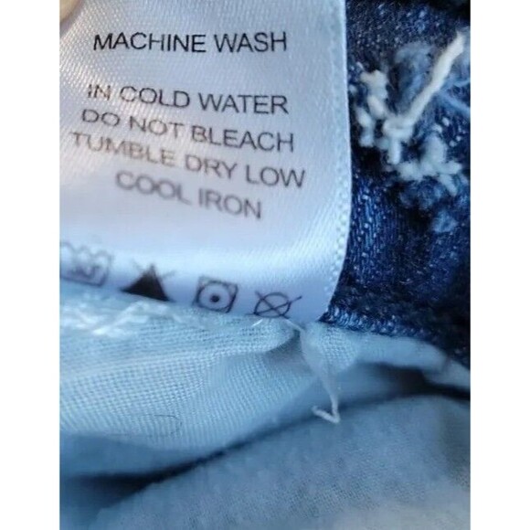 Judy Blue Womens 3 29x29 Jeans Boyfriend Mid Rise Distressed Stretch Logo Medium - Picture 14 of 16